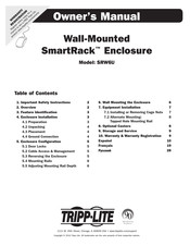 Tripp-Lite SmartRack SRW6U Manual Del Propietário