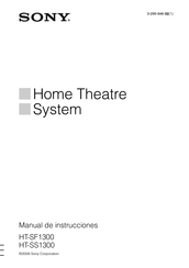 Sony HT-SS1300 Manual De Instrucciones