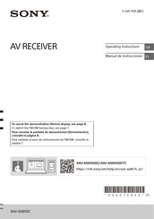 Sony XAV-AX8100 Manual De Instrucciones