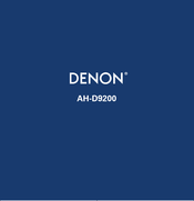 Denon AH-D9200 Manual De Instrucciones
