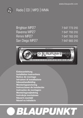 Blaupunkt Rimini MP27 Instrucciones De Instalación