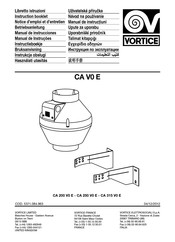 Vortice CA V0 E Serie Manual De Instrucciones