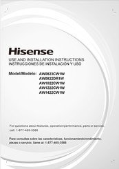 Hisense AW0822DR1W Instrucciones De Instalacion Y Uso