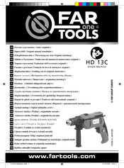 Far Tools HD 13C Traduccion Del Manual De Instrucciones Originale