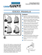 Little Giant ES33M Manual De Instrucciones