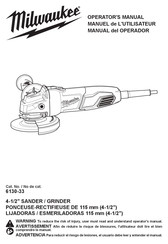 Milwaukee 6130-33 Manual Del Operador