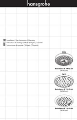 Hansgrohe Raindance S 100 3-Jet Handshower Set 04518 0 Serie Instrucciones De Montaje / Manejo / Garantía