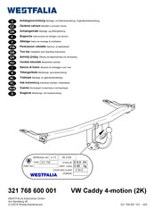 Westfalia 321 768 600 001 Instrucciones De Montaje Y De Servicio