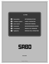 Sabo 43-PRO ACCU Manual Del Operador