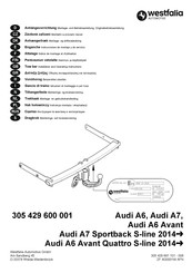 Westfalia Automotive 305 429 600 001 Instrucciones De Montaje Y De Servicio