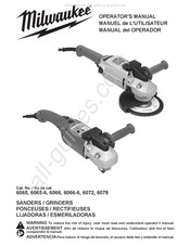 Milwaukee 6078 Manual Del Operador