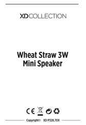 XD COLLECTION Wheat Straw 3W Manual De Instrucciones