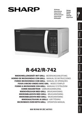 Sharp R-742 Manual De Instrucciones