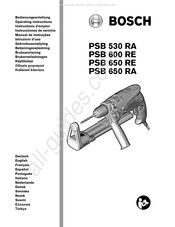 Bosch PSB 530 RA Instrucciones De Servicio