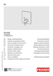 Franke F5LT2007 Instrucciones De Montaje Y Servicio