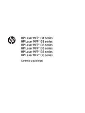 HP Laser MFP 131 Garantía Y Guía Legal