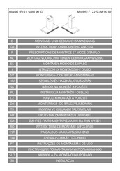 AIRFORCE F121 SLIM 90 ID Montaje Y Modo De Empleo