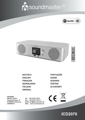 SOUNDMASTER ICD2070 Manual De Instrucciones