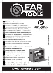 Far Tools LRD 2000D Traduccion Del Manual De Instrucciones Originale