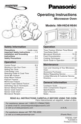 Panasonic NN-H634 Instrucciones De Operación