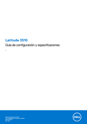 Dell P101F Guía De Configuración Y Especificaciones