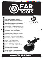 Far Tools DWS 800 Traduccion Del Manual De Instrucciones Originale