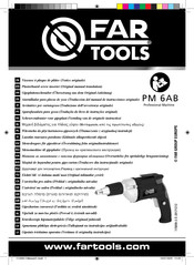 Far Tools PM 6AB Traduccion Del Manual De Instrucciones Originale