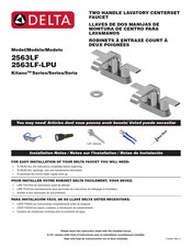 Delta Kitano 2563LF Manual De Instrucciones