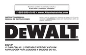 DeWalt DXV12P Manual De Instrucciones