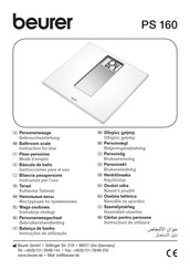 Beurer PS 160 Instrucciones Para El Uso