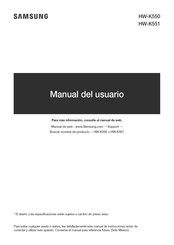 Samsung HW-K551 Manual Del Usuario