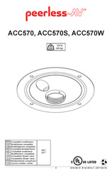 peerless-AV ACC570W Manual De Instrucciones