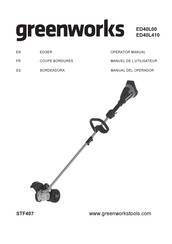 GreenWorks STF407 Manual Del Operador