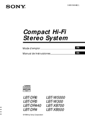 Sony LBT-XB500 Manual De Instrucciones