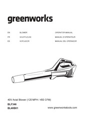 GreenWorks BLF346 Manual Del Operador