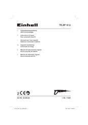 EINHELL TE-AP 18 Li-Solo Manual De Instrucciones Original