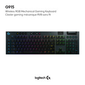 Logitech G G915 Manual De Instrucciones