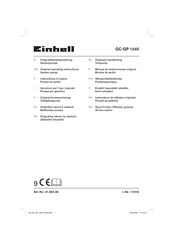 EINHELL 41.803.40 Manual De Instrucciones Original