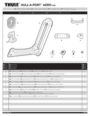 Thule HULL-A-PORT AERO 838 Manual De Instrucciones