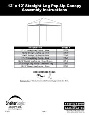 ShelterLogic 22542 Instrucciones De Montaje