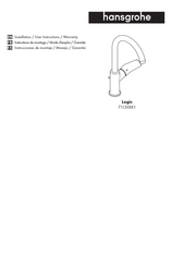 Hansgrohe Logis 711301 Serie Instrucciones De Montaje / Manejo / Garantía