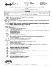 SIOUX SAP10A Manual De Instrucciones