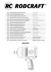 RODCRAFT RC2433Xi Instrucciones De Manejo/Instrucciones De Seguridad