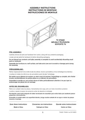 Hudson & Canal TV0404 Instrucciones De Montaje