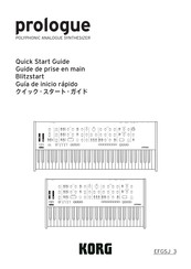 Korg prologue EFGSJ 3 Guia De Inicio Rapido