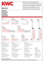 KWC 26.000.505.000 L1100 Instrucciones De Montaje Y Servicio