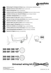 Westfalia Automotive 300 060 300 107 Instrucciones De Montaje Y De Servicio