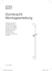 Dornbracht 26 413 979-FF Instrucciones De Montaje