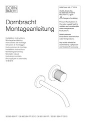 Dornbracht 36 861 664-FF 0010 Instrucciones De Montaje