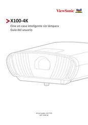 ViewSonic X100-4K Guia Del Usuario